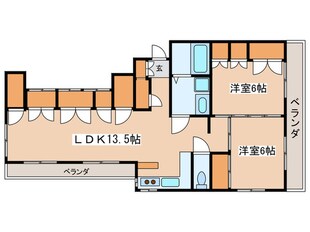 レ－ベンハイムの物件間取画像